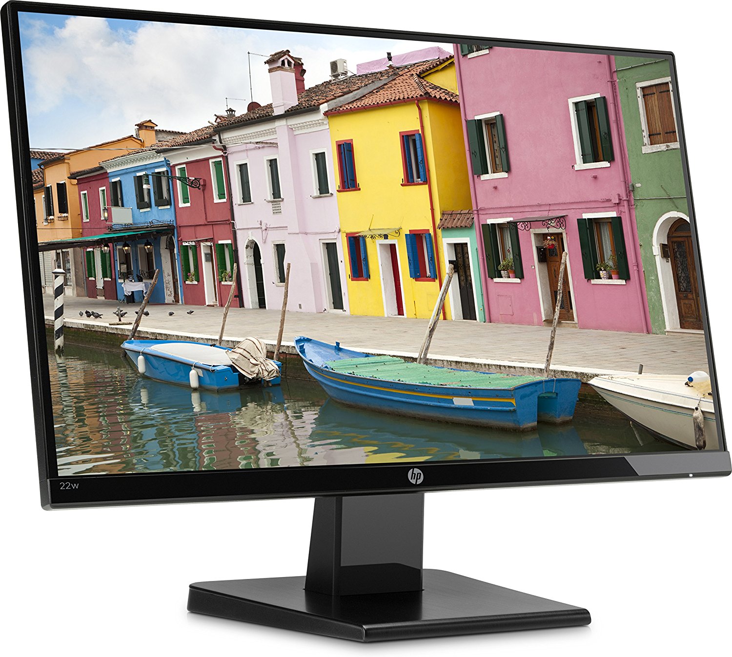 Monitor HP 22W con schermo da 22″ Full HD (1920×1080), IPS Retroilluminato a LED, Nero