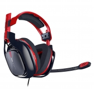 ASTRO Gaming A40 TR-X Edition Cuffie Cablate, Jack Audio 3.5 mm, Microfono Intercambiabile, per Xbox Series X|S, Xbox One, PS5, PS4, PC, Mac, Nintendo Switch, Mobile, Rosso/Blu