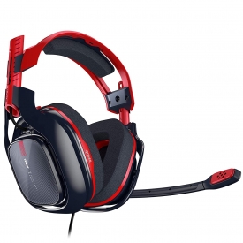 ASTRO Gaming A40 TR-X Edition Cuffie Cablate, Jack Audio 3.5 mm, Microfono Intercambiabile, per Xbox Series X|S, Xbox One, PS5, PS4, PC, Mac, Nintendo Switch, Mobile, Rosso/Blu