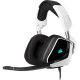 Corsair VOID ELITE USB Cuffie Gaming per PC, con Microfono Omnidirezionale Ottimizzato Audio 7.1, Personalizzabili Illuminazione, Microfibra Tessuto Padiglioni, Bianco