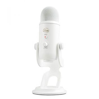 Blue Yeti Microfono Professionale USB a Condensatore Multi-Pattern, per la registrazione, Streaming, Podcasting, Broadcasting, Gaming, Voiceover e altro, Plug ‘n Play su PC e Mac, Blanco