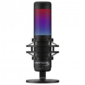 HyperX QuadCast S – Microfono RGB USB con condensatore per PC, PS4 e Mac, Supporto anti urto e vibrazioni, filtro antipop, gaming, streaming, podcast, Twitch, YouTube, Discord