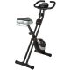 Ultrasport F-Bike Heavy, Cyclette da Allenamento, Home Trainer, Bici da Fitness con Computer di Allenamento e Sensori delle Pulsazioni, Pieghevole, Nero/Argento