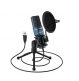 TONOR PC Microfono USB Condensatore per Computer Gioco Mic Plug & Play con Treppiede e Filtro Pop per Registrazione Vocale, Podcasting, Streaming, Video di Youtube per Laptop PC Desktop