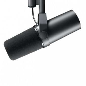 Shure SM7B Vocal Microfono Dinamico per Broadcast, Podcast e Registrazione, XLR Studio Mic per la Musica e la Parola, Wide-Range Frequenza, Costruzione Robusta, Schermo Antivento Staccabile, Nero