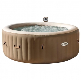 Intex 28408 Pure Spa Bubble Therapy con Pompa, 3853 Litri, Beige, 216×71 cm.
